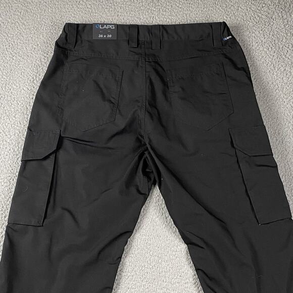 LAPG Urban OPS Ripstop Cargo Tactical Workwear Pants Men's 36x30 Black New - Picture 13 of 15
